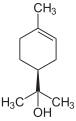 Deutsch: Struktur von (S)-(-)-alpha-Terpineol English: Structure of (S)-(-)-alpha-Terpineol