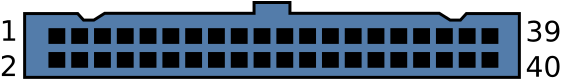 40-pin connector schematic