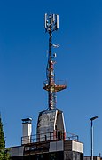 Antenna on the top of the building, Umag, Istria, Croatia.jpg