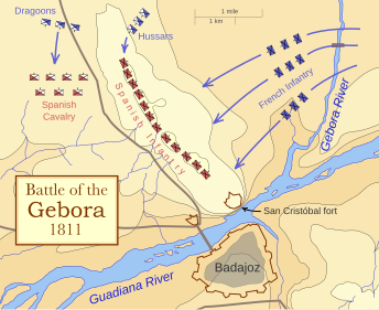 The Battle of the Gebora, part of the Napoleonic wars. -- >Bulgarian translation]]