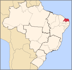 สถานที่ตั้งของรัฐในประเทศบราซิล