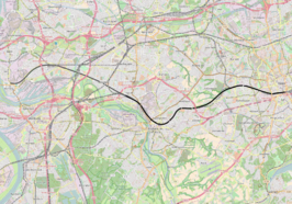 Spoorlijn Duisburg-Ruhrort - Essen op de kaart