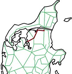 Aalborg-Hvalpsund Banen in Red