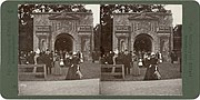 Thumbnail for File:En kopi af Københavns gamle byport, opført i forbindelse med Mindefesten i 1898.jpg
