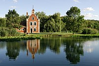 Dutch House ("Hollandi ház") in the park of the Festetics Mansion in Dég