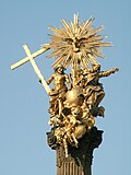 Top of the Holy Trinity Column in Olomouc