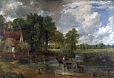 John Constable, 1821, The Hay Wain, una din picturile mari ale lui Constable