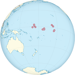 Map of Kiribati