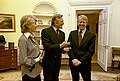 Jimmy Carter greets Kirk Douglas and Mrs. Douglas, March 16, 1978