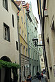 Blick vom Haidplatz in die Krebsgasse nach Süden