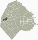 Location of Monte Castro within Buenos Aires