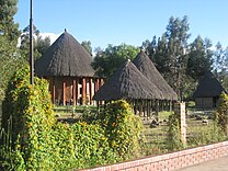 Nencatacoa axudou ós muiscas a construír os seus bohíos (casas)