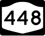 New York State Route 448 marker