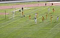 New Zealand attacking the Malaysian goal during a friendly match