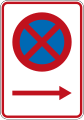 (RP-1.1) No Stopping (on the right of this sign)