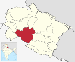 Location in Uttarakhand