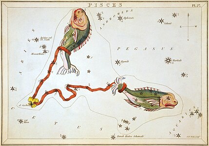 Pisces, by Sidney Hall and Richard Rouse Bloxam (restored by Adam Cuerden)