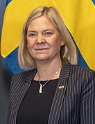 Magdalena Andersson Sveriges statsminister (2021–2022).