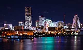 Vista nocturna de Yokohama (2014)