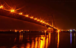 Vidyasagar Setu bei Nacht