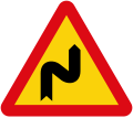 Double curve, or a series of curves, the first to the right