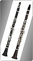 Clarineta, exemple d'instrument de fusta d'enche simple.