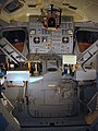 Interior view of Lunar Module. Note the downward-aimed windows.
