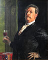 Autoportrét se sklenkou vína (1885)
