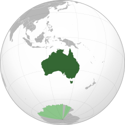 Komonuelthi i Australisë, përfshirë pretendimet territoriale australiane në Antarktik