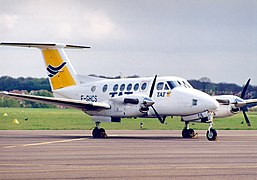 Beech 200 Super King Air de la TAT en 1990 à Nancy