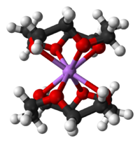 Ball-and-stick model of the bis(12-crown-4)lithium cation