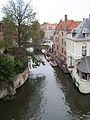 Pogled iz zraka čez Brugge