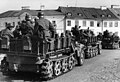 Luftwaffe anti-aircraft half tracked vehicles.