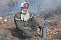 Cadre Technique de l'ONF, chef de chantier de brûlage dirigé au Camp Militaire de Canjuers en 2009.