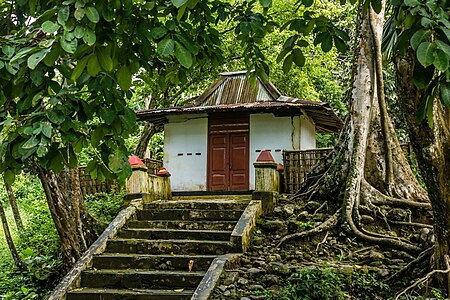 Entrance to graveyard, Saka Tunggal Mosque