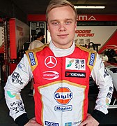 Felix Rosenqvist dans sa tenue de course