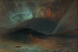 Aurora boreal (1865), de Frederic Edwin Church, Museo Smithsoniano de Arte Americano, Washington D. C.