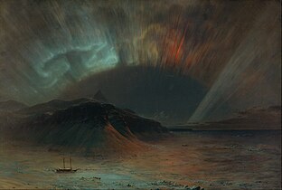 Deutsch: Gemälde „Aurora Borealis“ von Frederic Edwin Church, 1865 English: Painting “Aurora Borealis” by Frederic Edwin Church, 1865