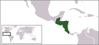 Locatie van Republica Federal de Centro America