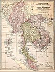 Карта Індокитаю, 1905 рік