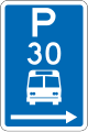 (R6-53.2.1) Bus Parking: Time Limit (on the right of this sign)