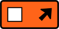 (TW-22) Detour - follow square symbol (veer right)