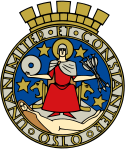 Coat of arms of Oslo, Norway.