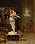 Pygmalion en Galatea, Gérôme