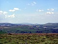 General view of Dartmoor landscape from Hay Tor