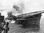 Thumbnail for File:Attack on carrier USS Franklin 19 March 1945.jpg