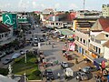 A road in the downtown of Battambang