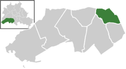 Stadsdelen Steglitz läge i Steglitz-Zehlendorf, Berlin