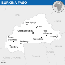 Lokasi Burkina Faso