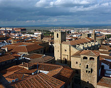 Aerial view of Cáceres